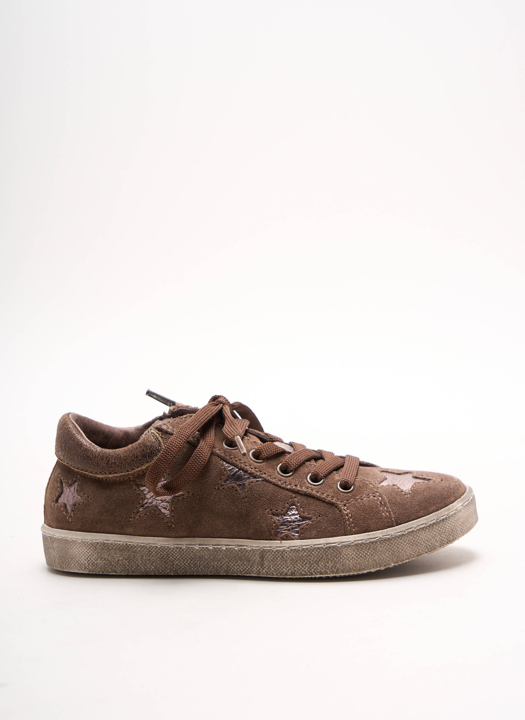 Reqins Baskets Fille couleur marron