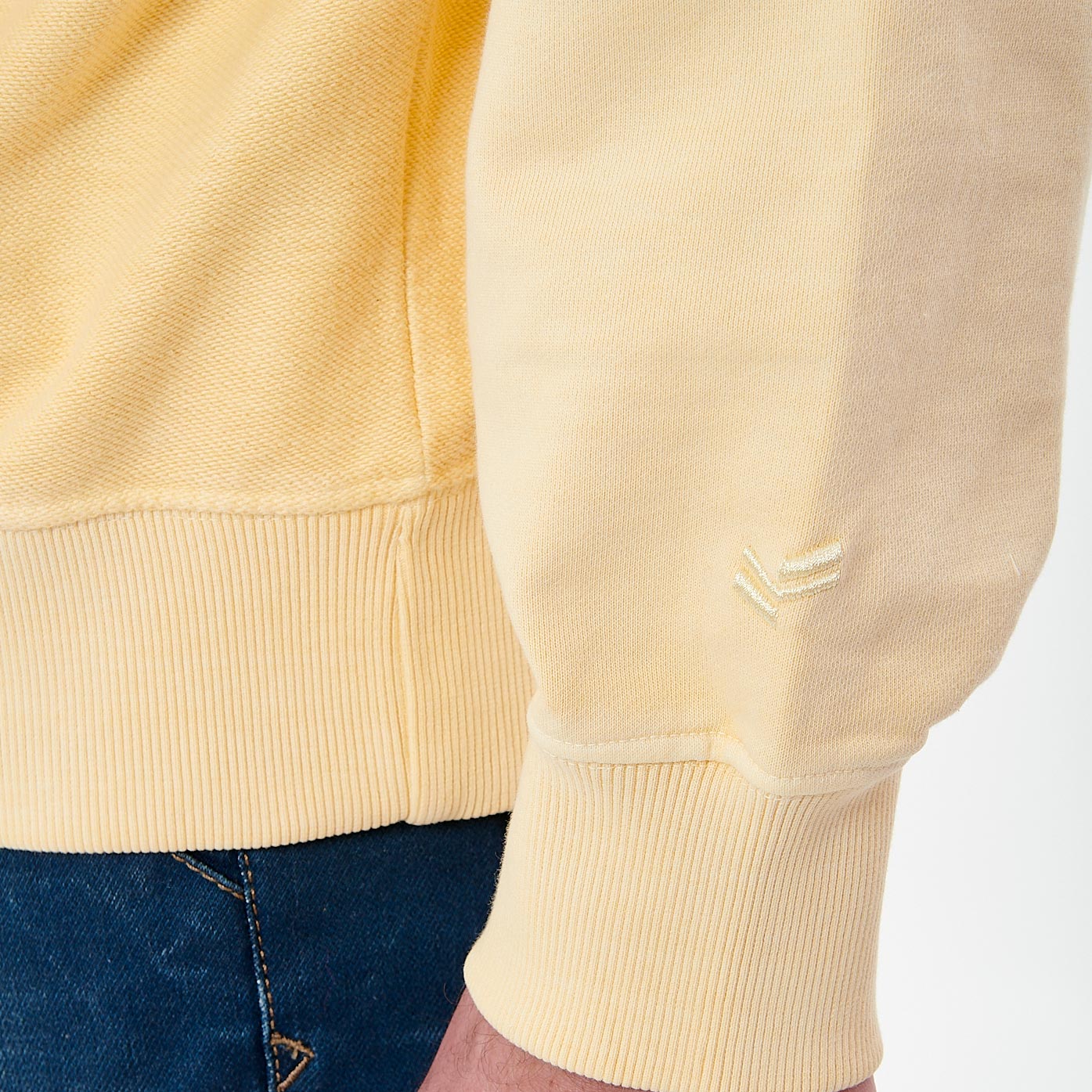 CAZZI  Sweat jaune Homme en 100% coton