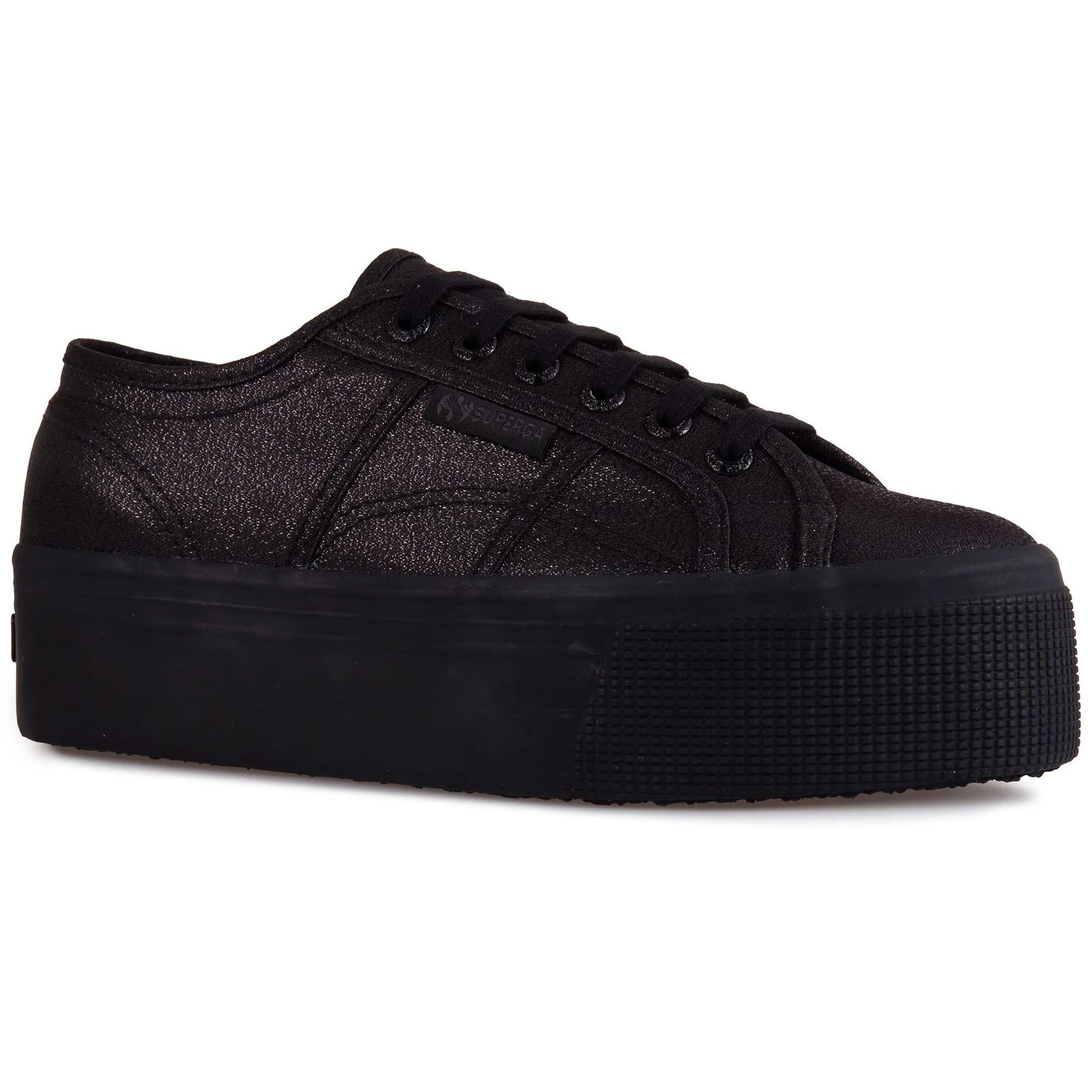 2790 PLATFORM LAME-TOTAL BLACK