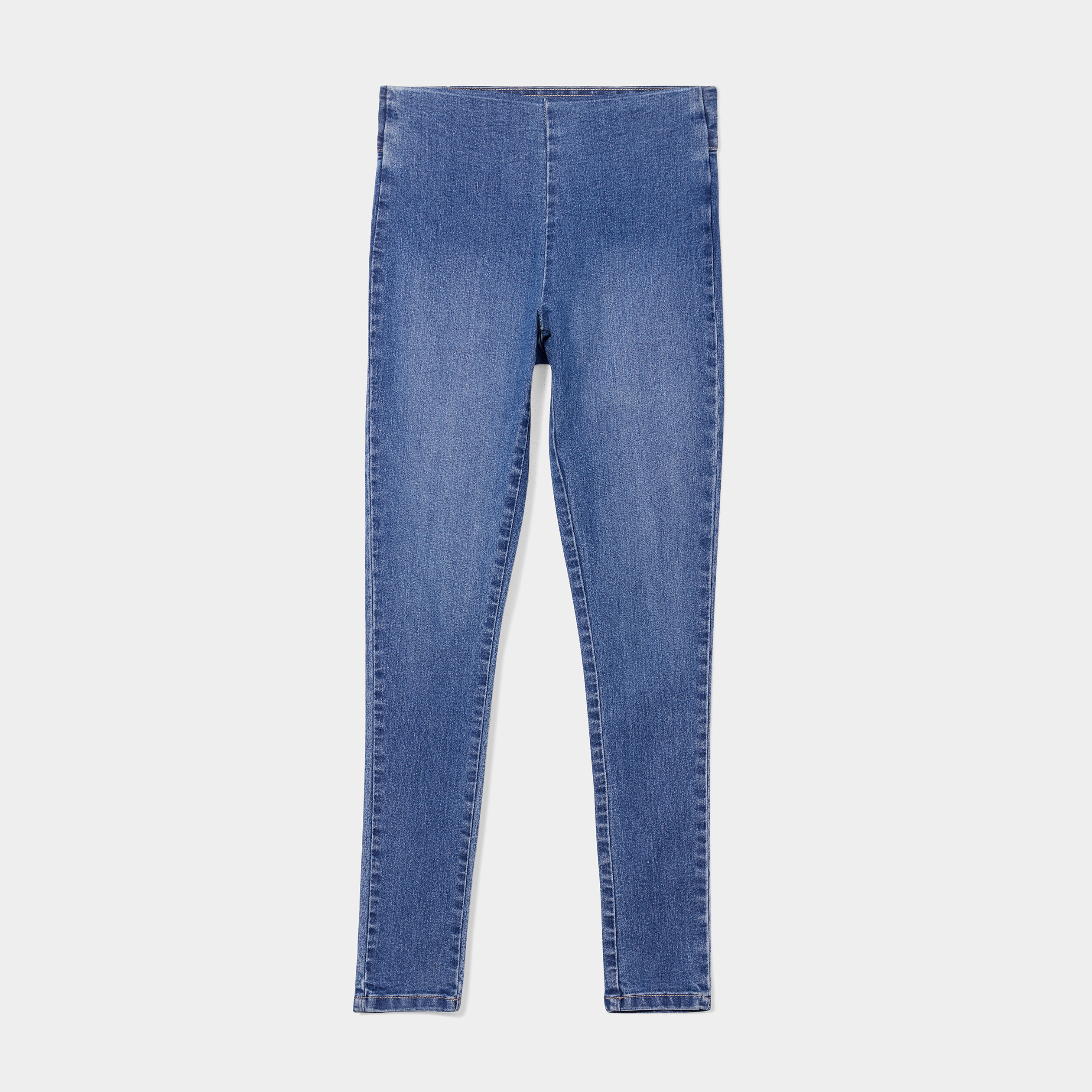 Jegging slim taille haute denim double stone femme | La Halle