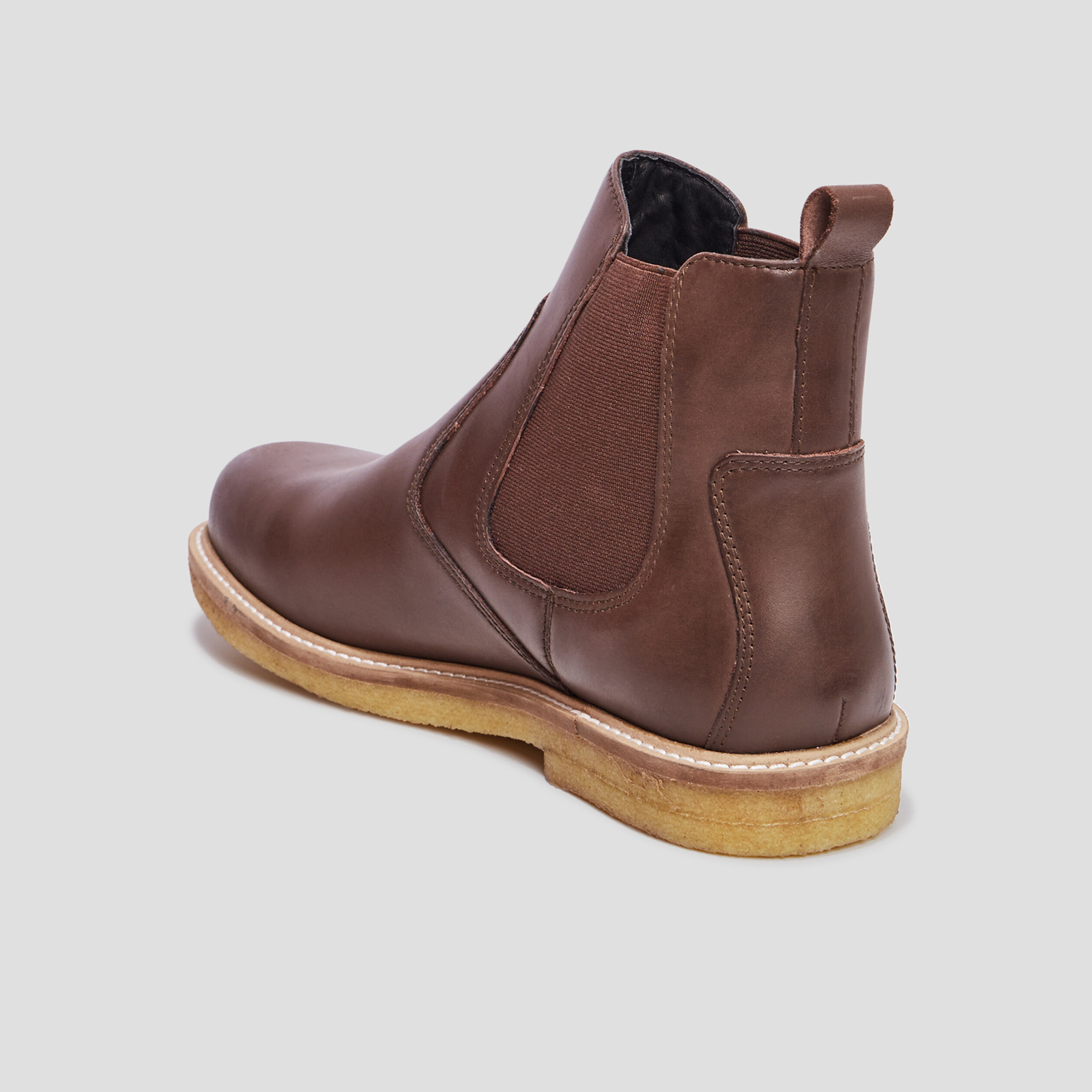 Bottines chelsea en cuir KickHorse marron homme | La Halle