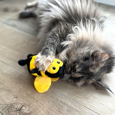 Aumüller Katzenspielzeug Hummel Maggie mit Katzenminze