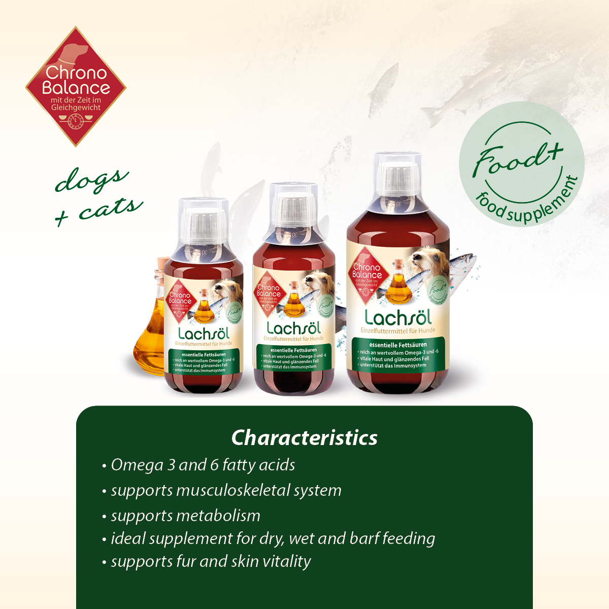 ChronoBalance Ergänzungsfutter & Aufzucht ChronoBalance Lachsöl 250 ml