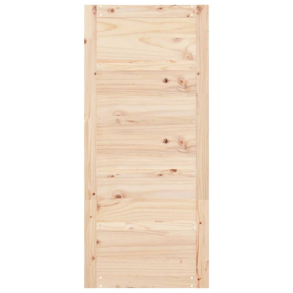 vidaXL Schiebetür Scheunentür 90x1,8x204,5 cm Massivholz Kiefer (1-St)