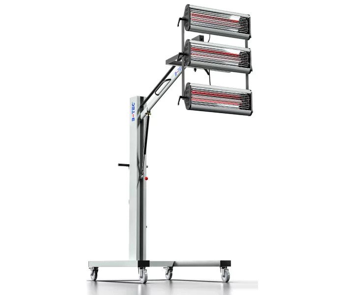 Secador de infravermelho de ondas curtas B-Tec 7300150 IR-X3 com 3 cartuchos