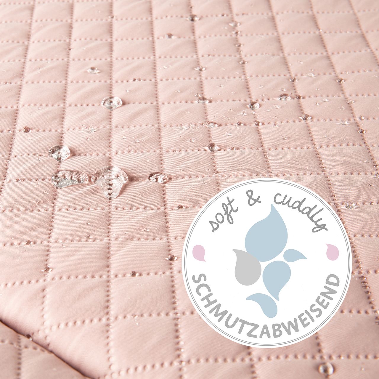 Roba Krabbeldecke 'roba style', mit Spielbogen mit 5 Elementen 'Lily', Wickelauflage, 85x75cm, rosa