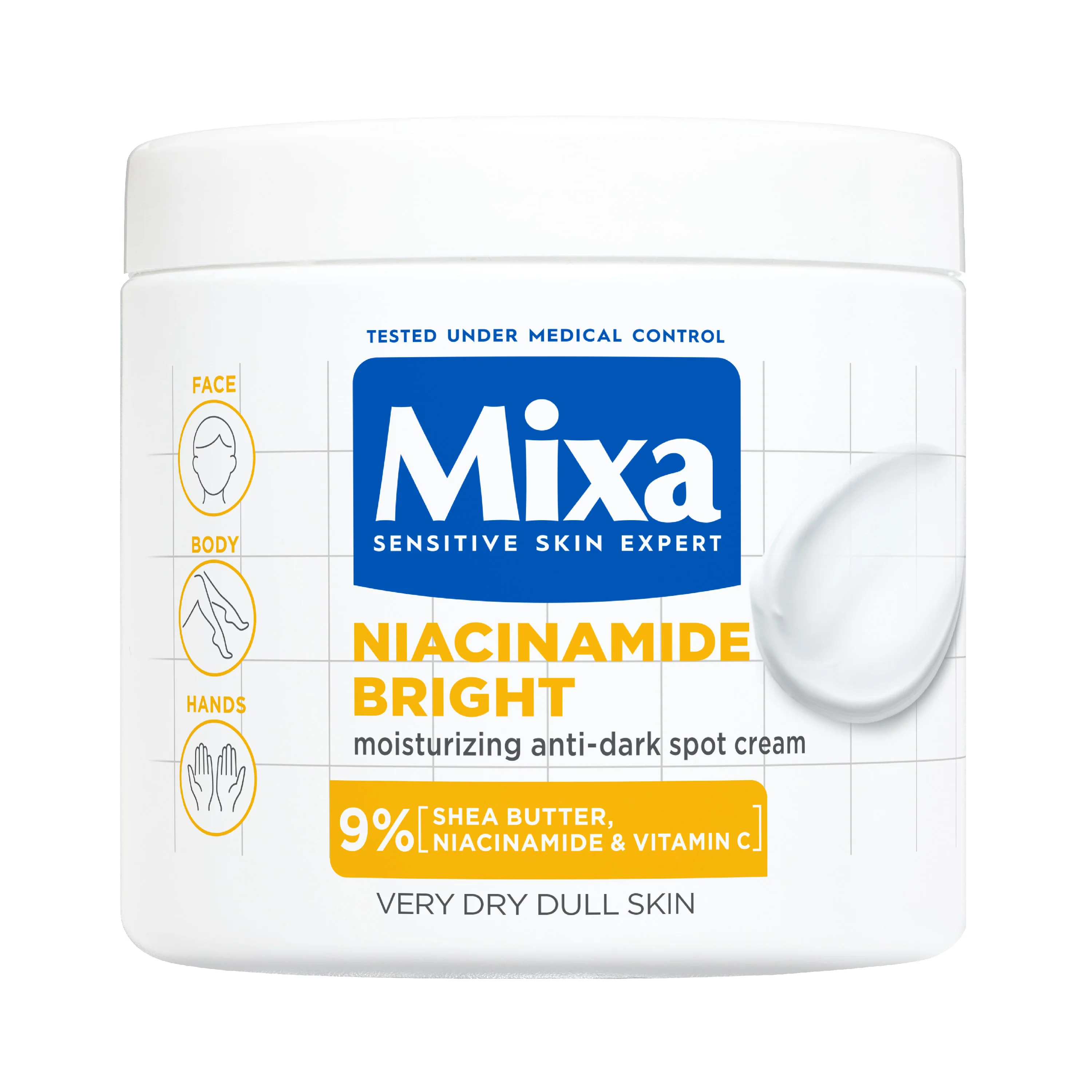 Niacínamid Bright Body - Hydratačný telový krém, Rozjasňujúci telový krém