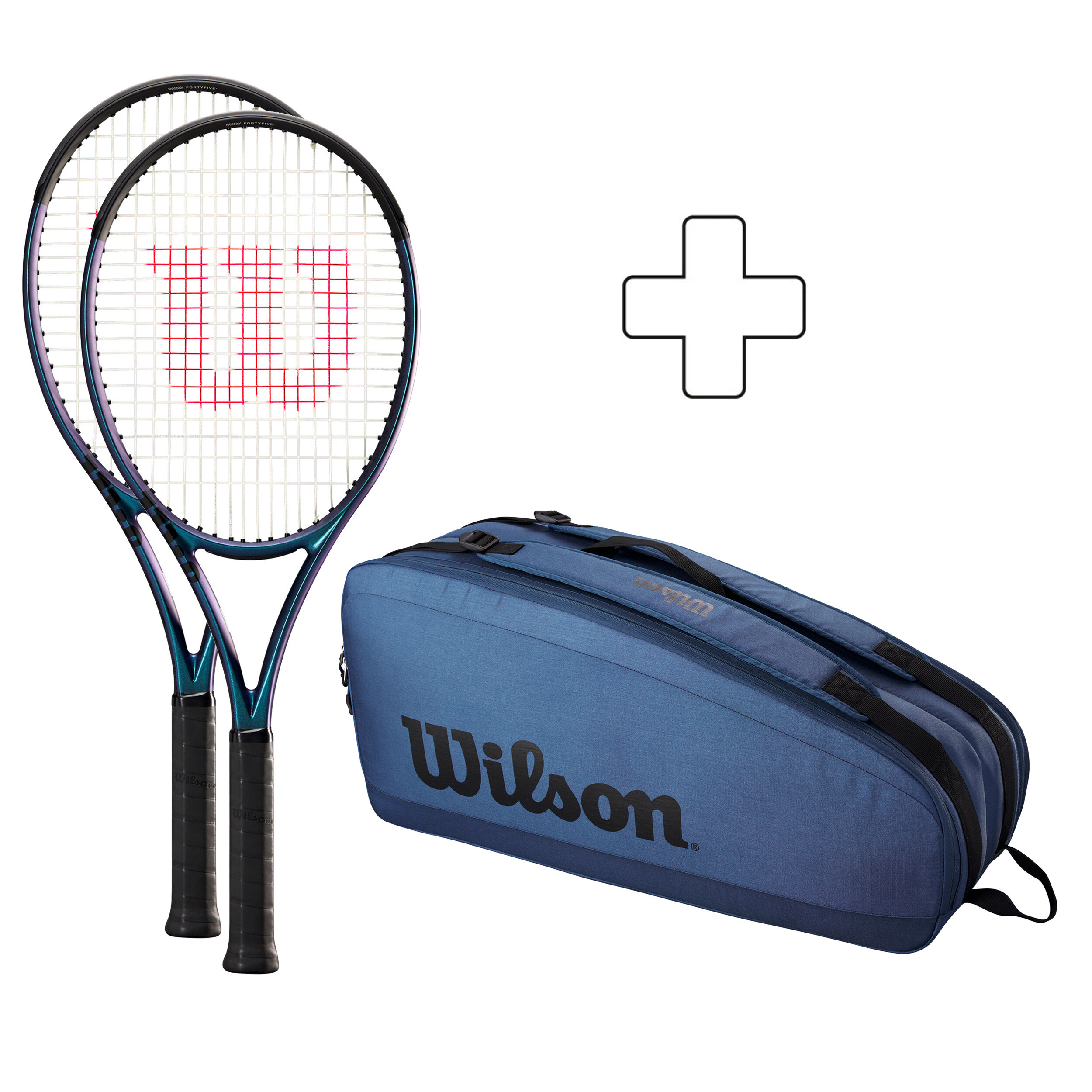 2x Ultra 100UL V4.0 Plus Schlägertasche, Besaitet