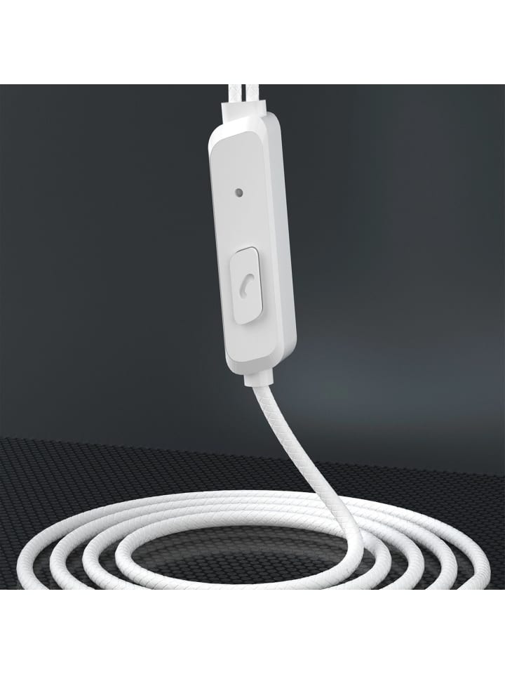 COFI 1453 kabelgebundene Kopfhörer 1,2 m Weiß in Weiß günstig kaufen 100 cm