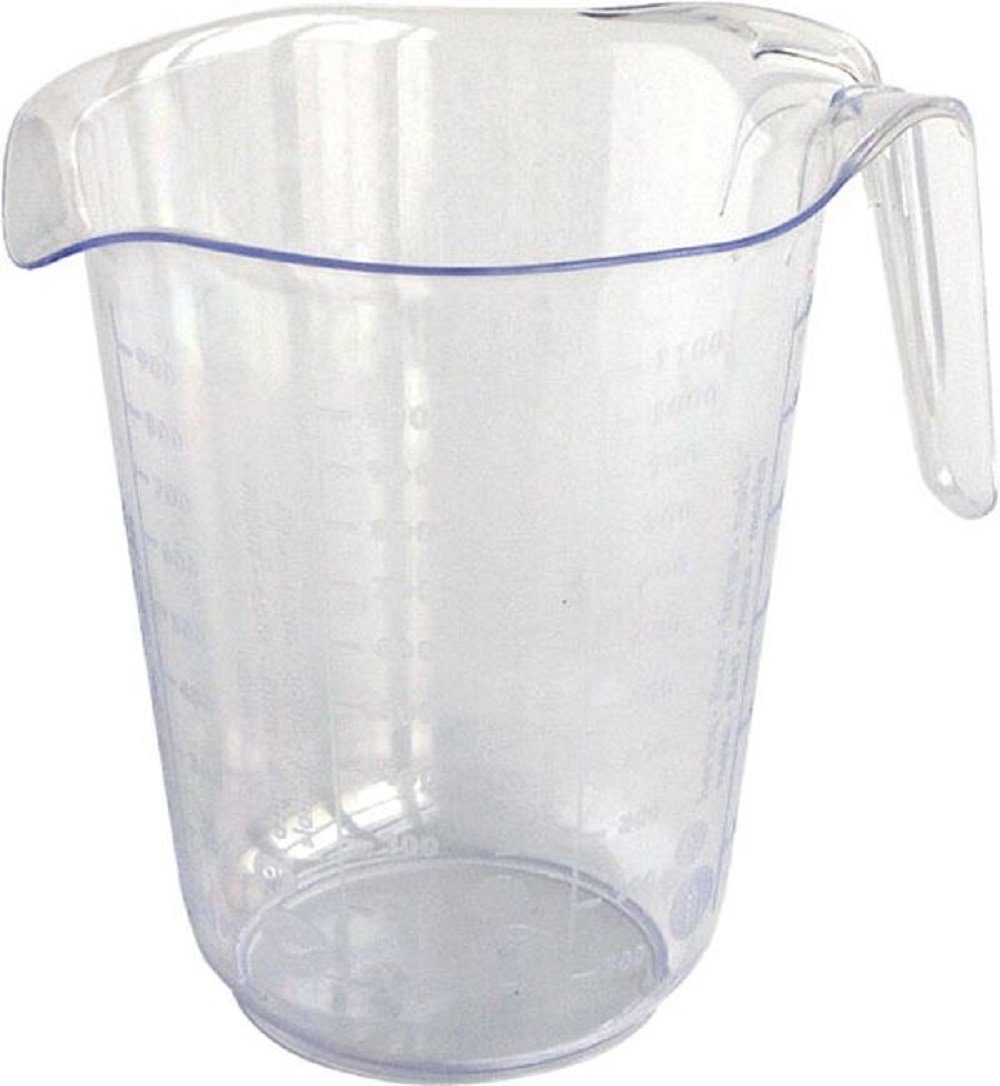 DanDiBo Messbecher Messbecher 1l Kunststoff Transparent Messkanne Füllvolumen 1 Liter Literbecher, Kunststoff