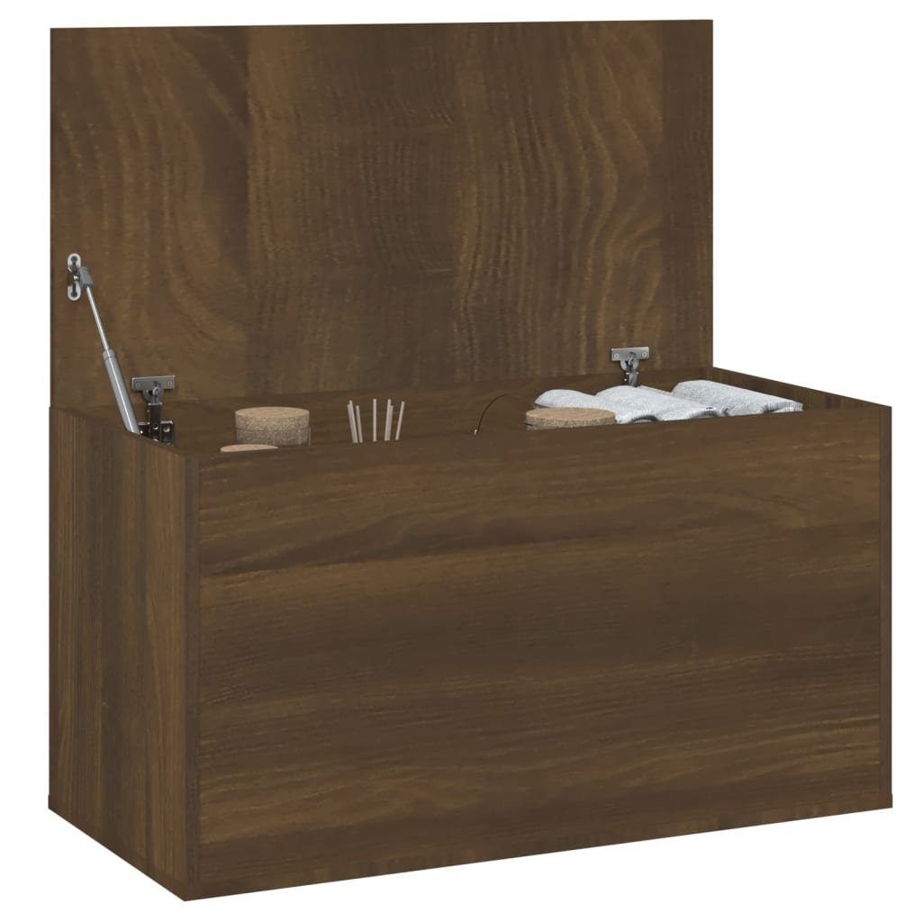 möbelando Spielzeugtruhe 3007984 (LxBxH: 42x84x46 cm), aus Holzwerkstoff in Braun Eichen-Optik