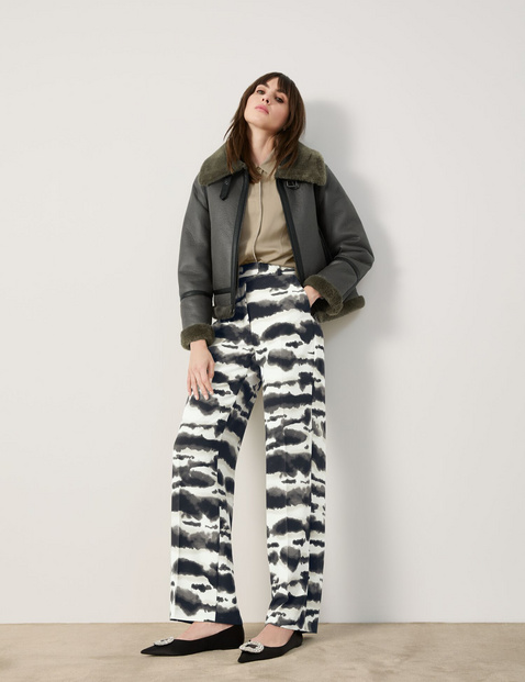 Lammfelljacke aus Webpelz