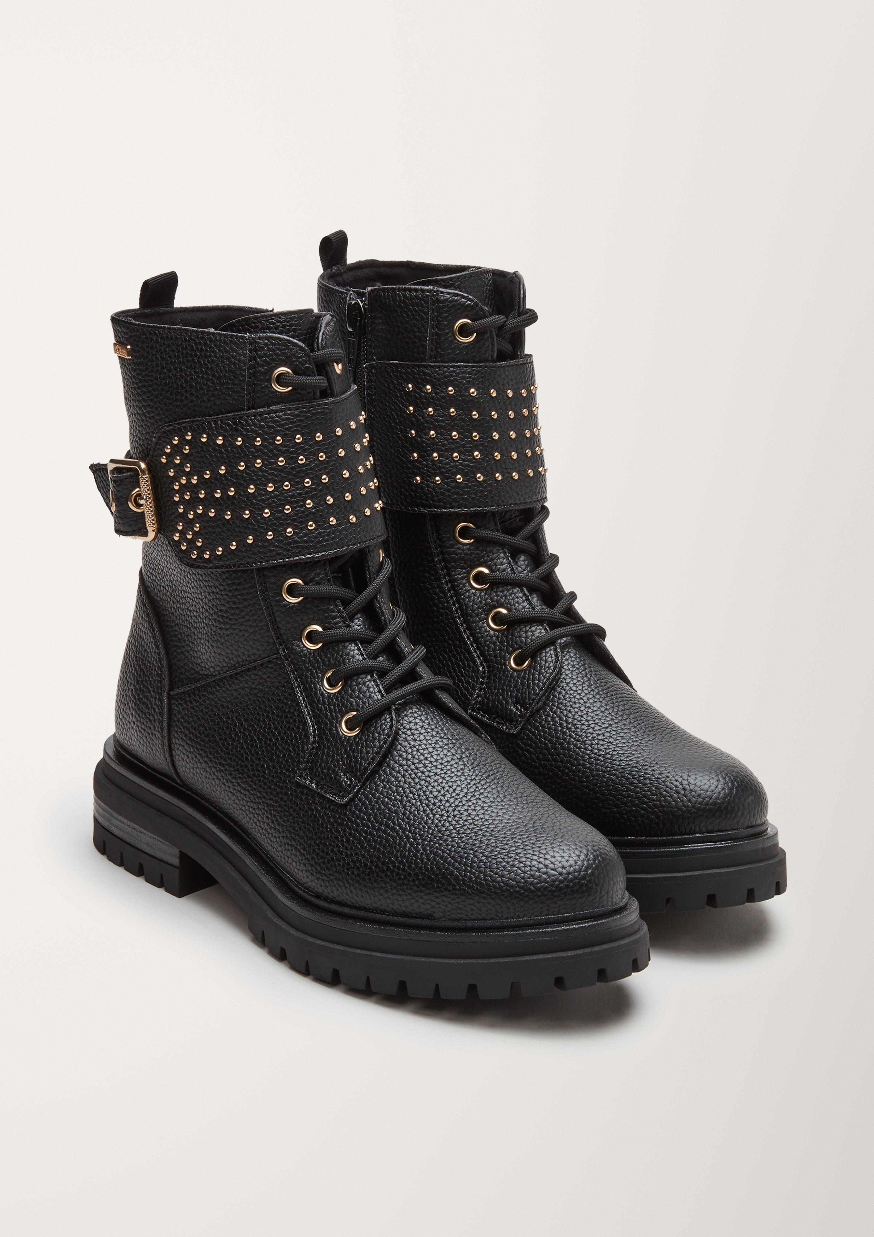 Schnürstiefel mit Zierriegel  101.107.101.25211-001