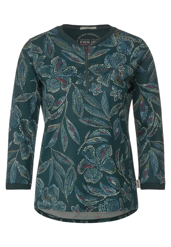 CECIL Tunikashirt mit Zipper