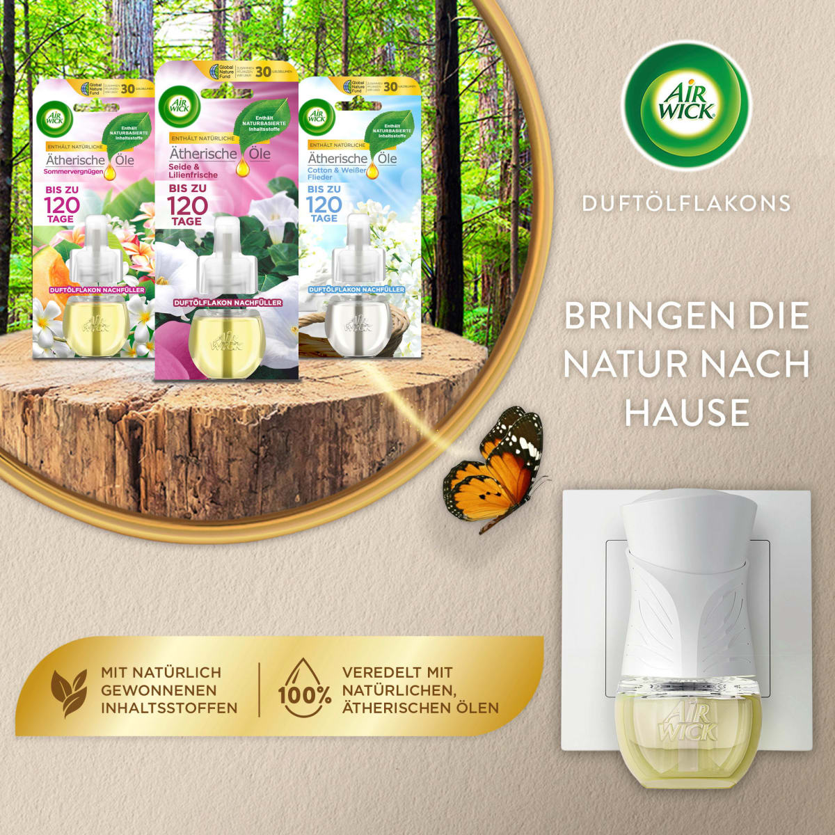 Lufterfrischer Duftstecker Seide & Lilienfrische Nachfüllpack, 19 ml