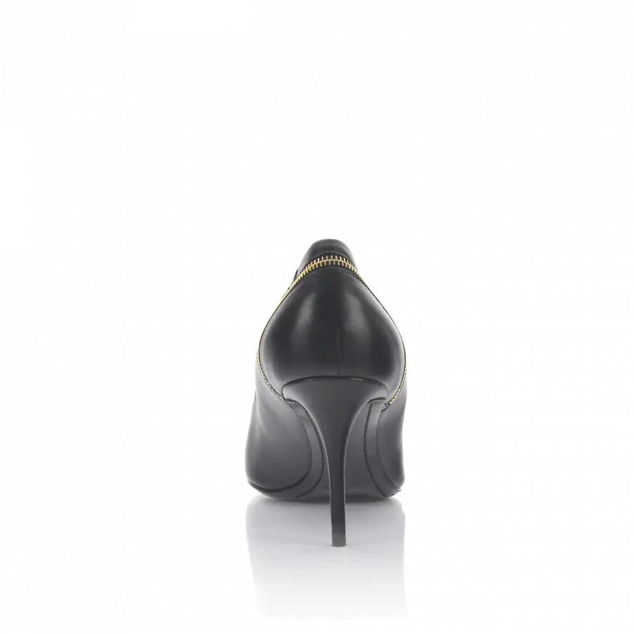 Giuseppe Zanotti - Pumps Nappaleder Zierreißverschluss schwarz - schwarz
