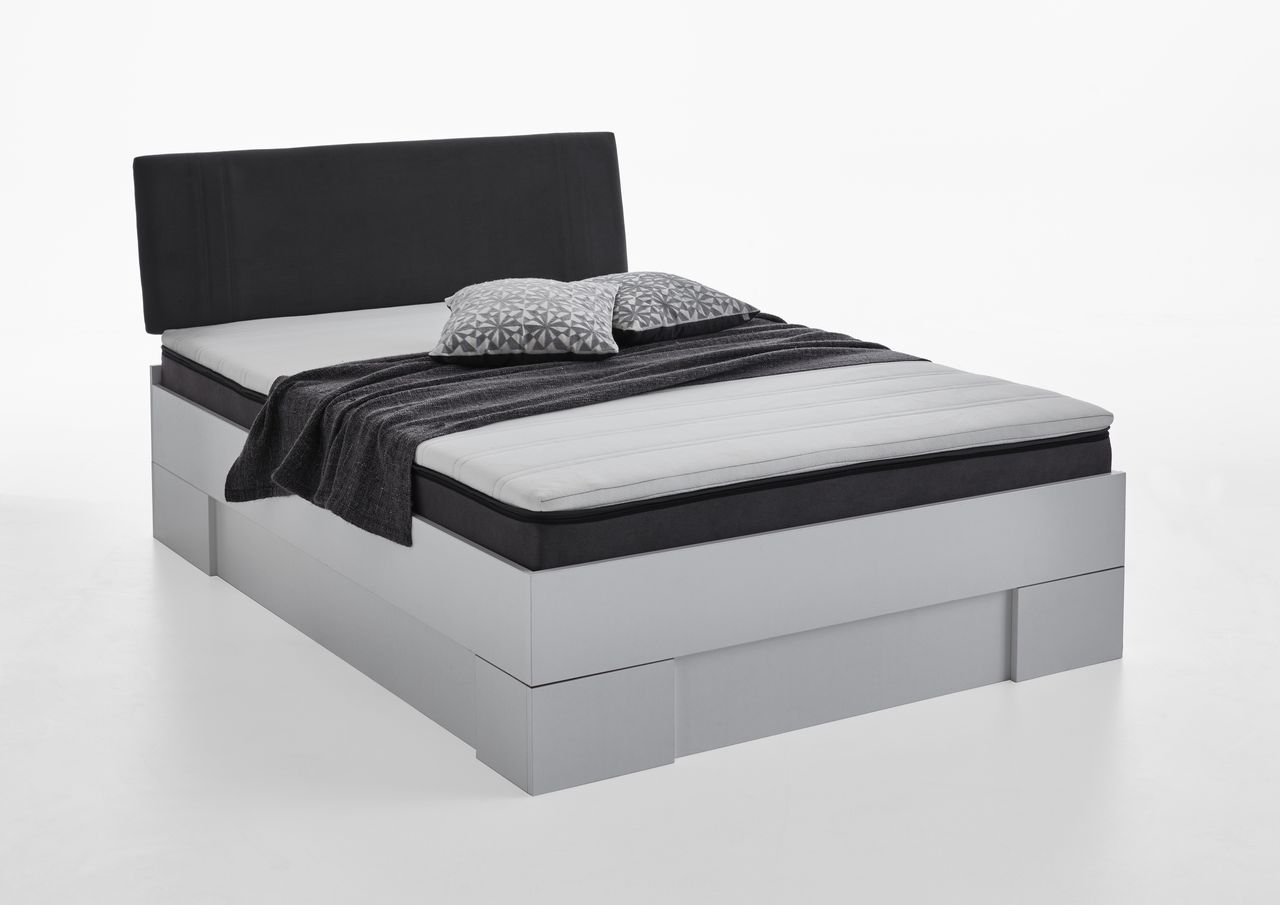 Relita Futonbett SANDRO 90 x 200 cm Liegefläche mit Polsterkopfteil, inkl. Lattenrost, Ausführung Weiß