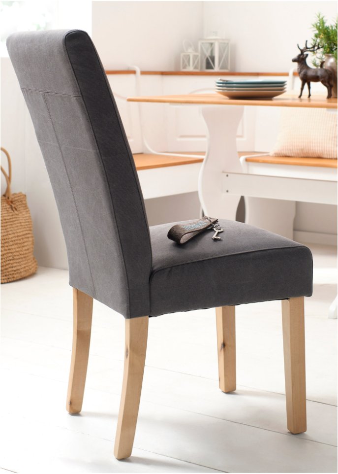 Stuhl mit hoher Lehne, 2er-Set