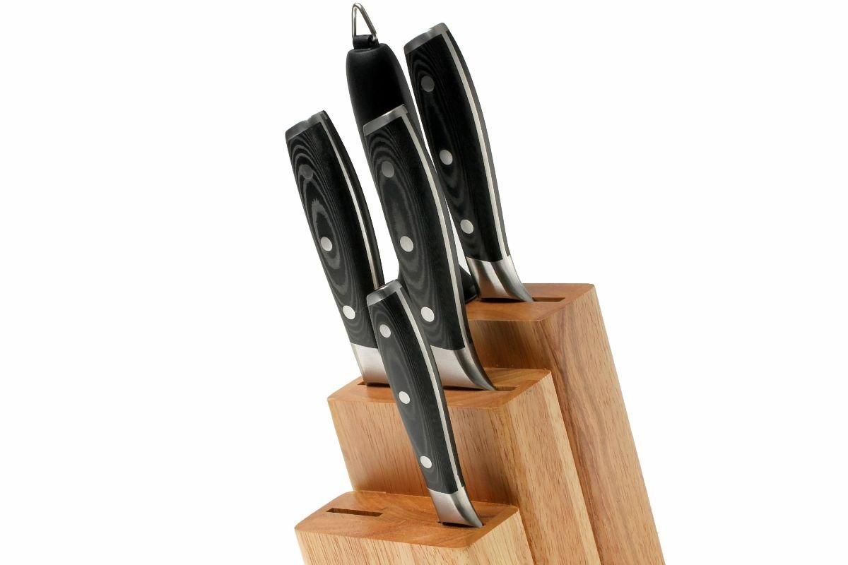 Eden Classic Damast 6-teiliges Messerset mit Block
