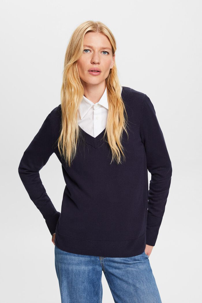 Pullover mit V-Ausschnitt