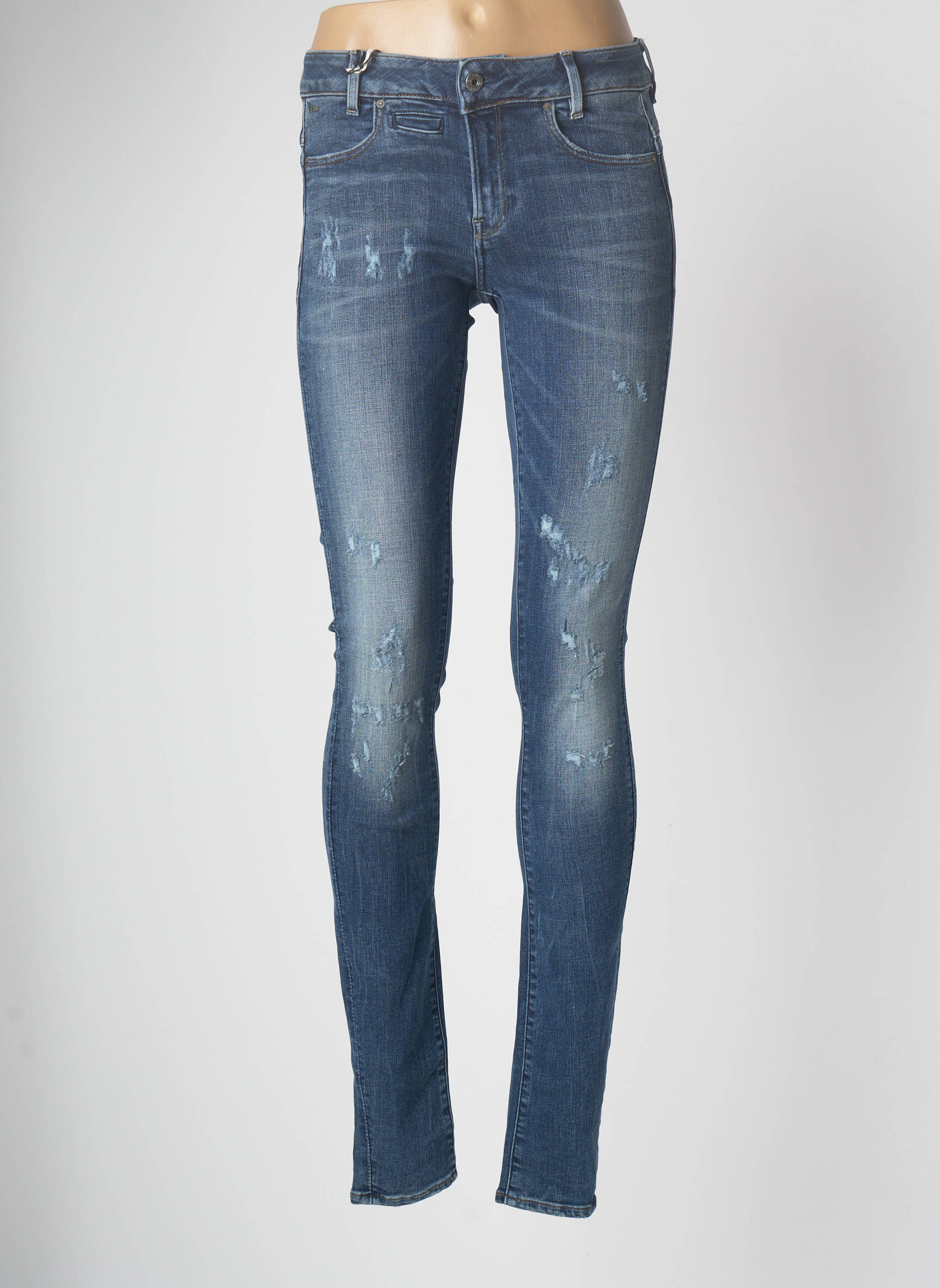 G Star Jeans Skinny Femme couleur bleu