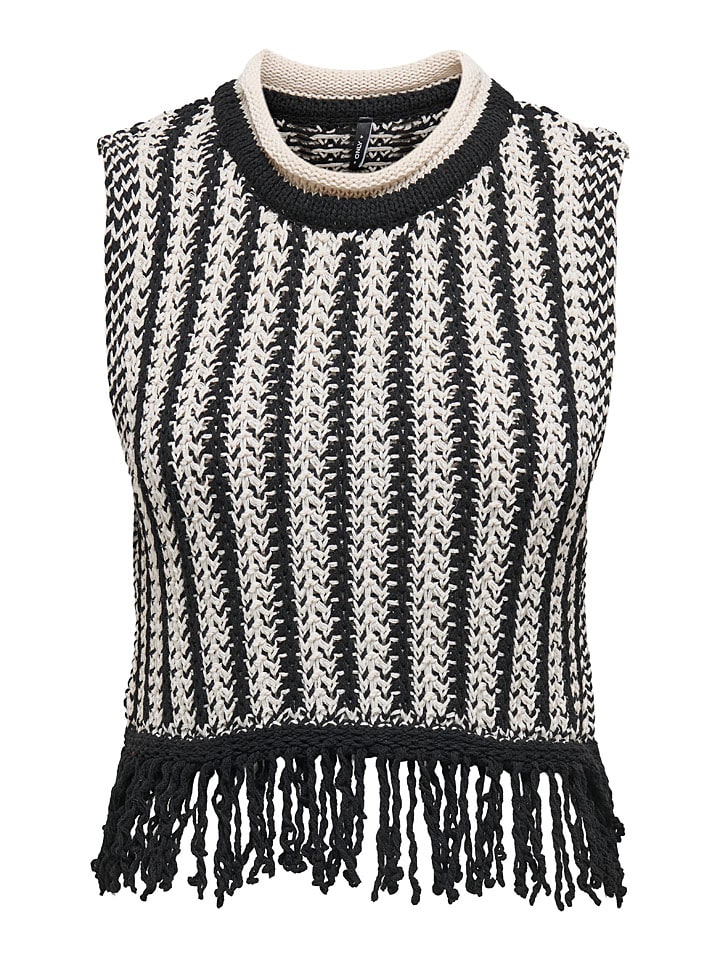 ONLY Pullunder in Creme/ Schwarz günstig kaufen
