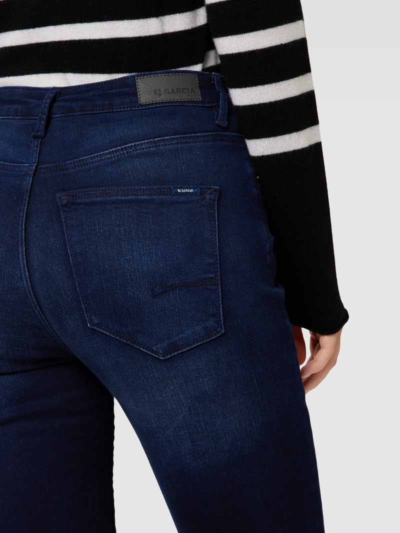 Jeans im 5-Pocket-Design Modell 'CELIA' in dunkelblau