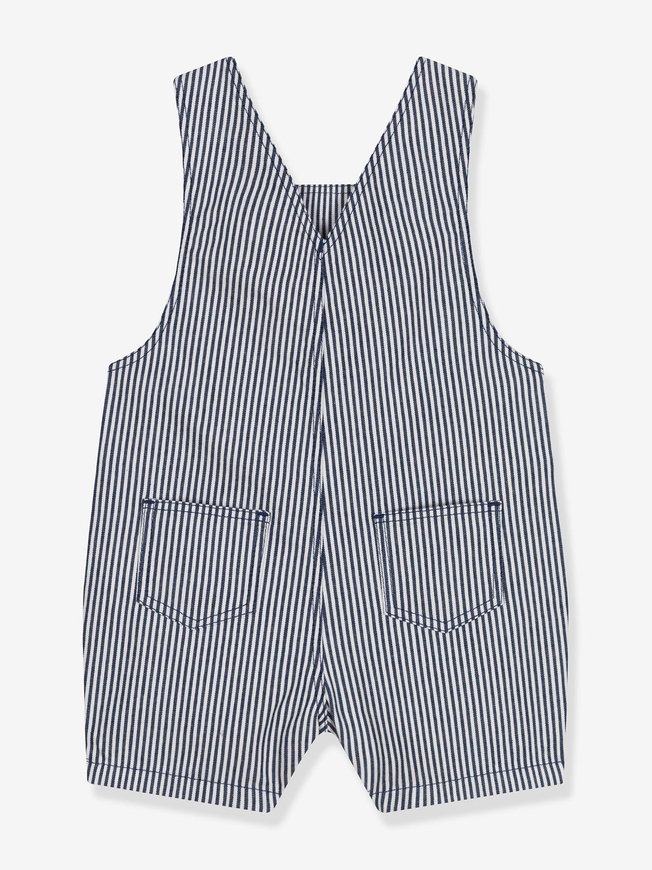 Petit Bateau Kurze Baby Latzhose PETIT BATEAU - blau