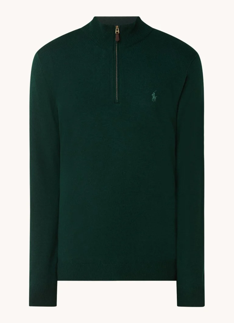 Ralph Lauren Fine-knit wool pullover with half zip