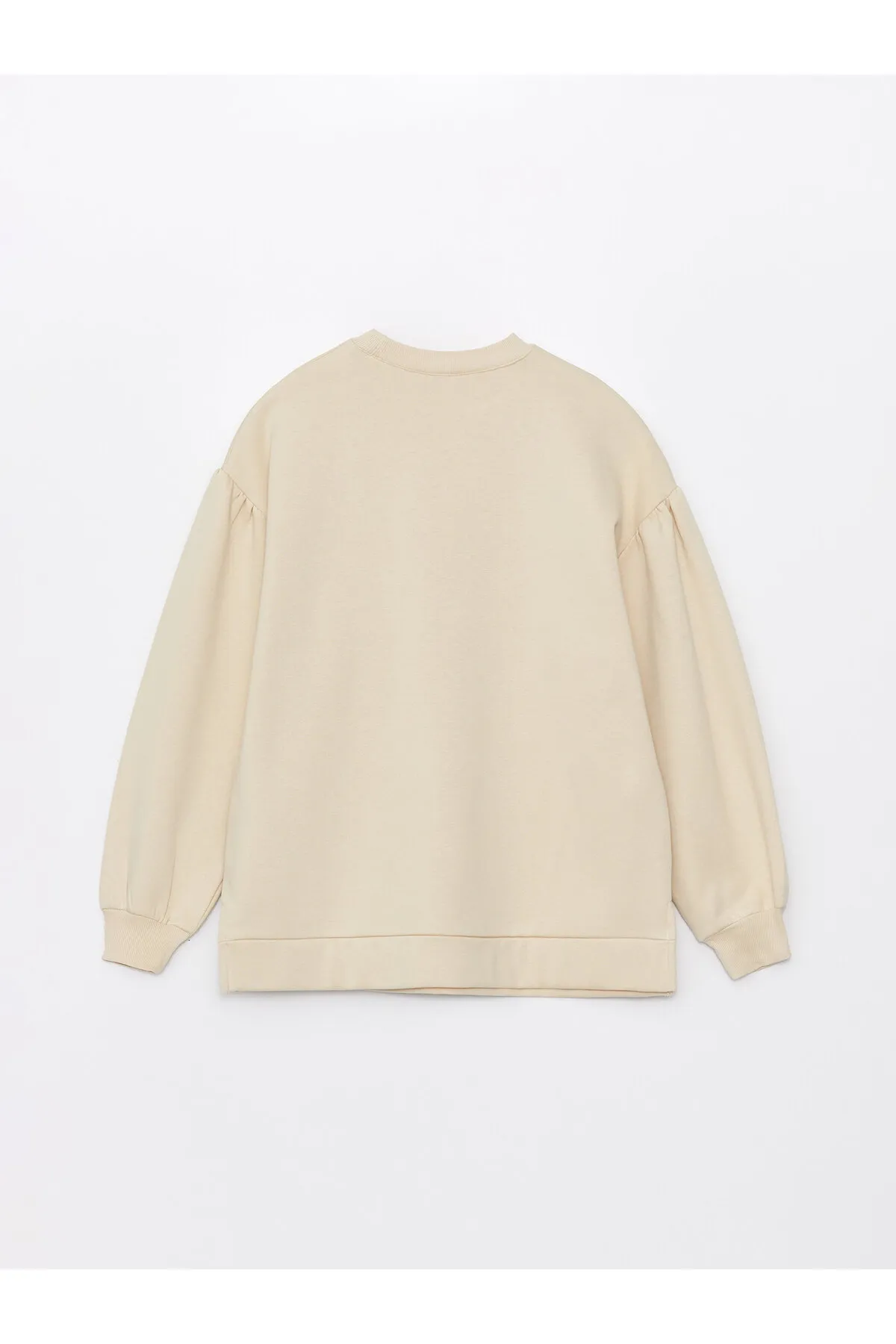 LC Waikiki  Rundhalsausschnitt, einfarbig, langärmelig, Damen-Sweatshirt-Tunika