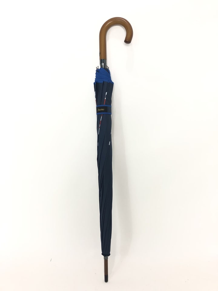 COFI 1453 Holzstockschirm  in Blau Leuchtturmmotiv in Blau günstig kaufen 116