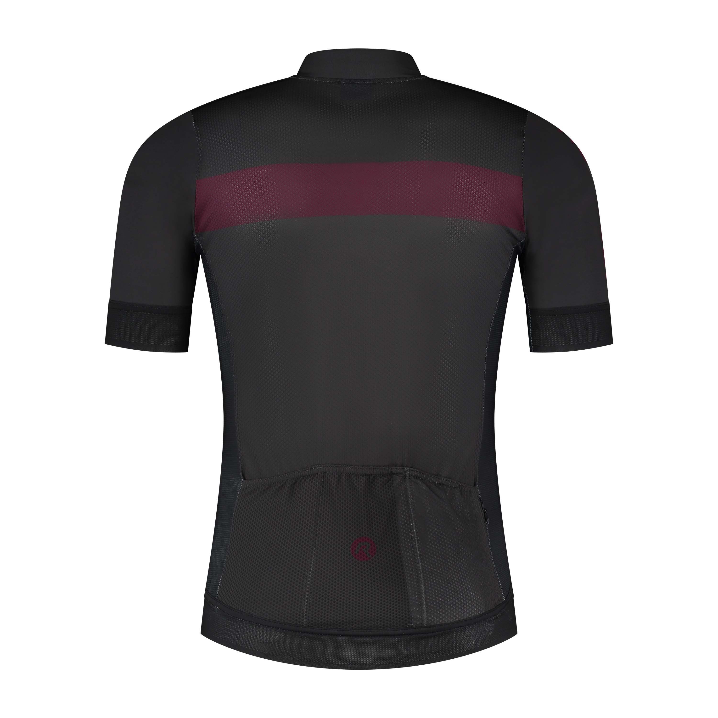 Rogelli Prime Grau/Bordeaux Herren Radtrikot Kurzarm