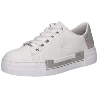 Rieker Plateau Sneaker in weiß