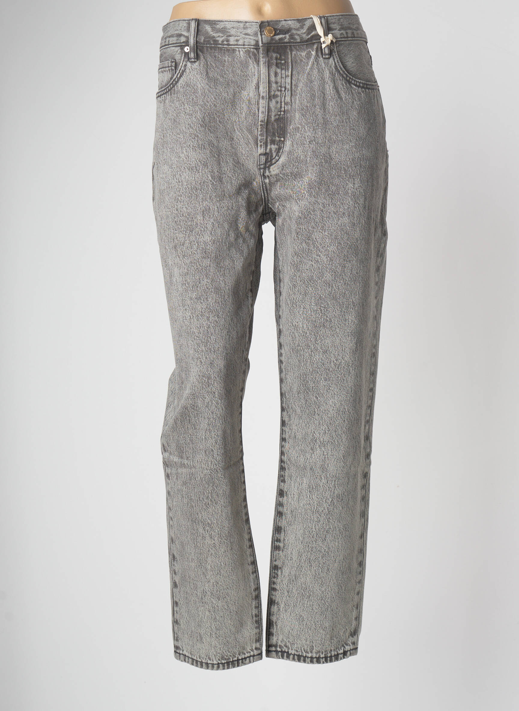 Nagev Jeans Boyfriend Femme couleur gris