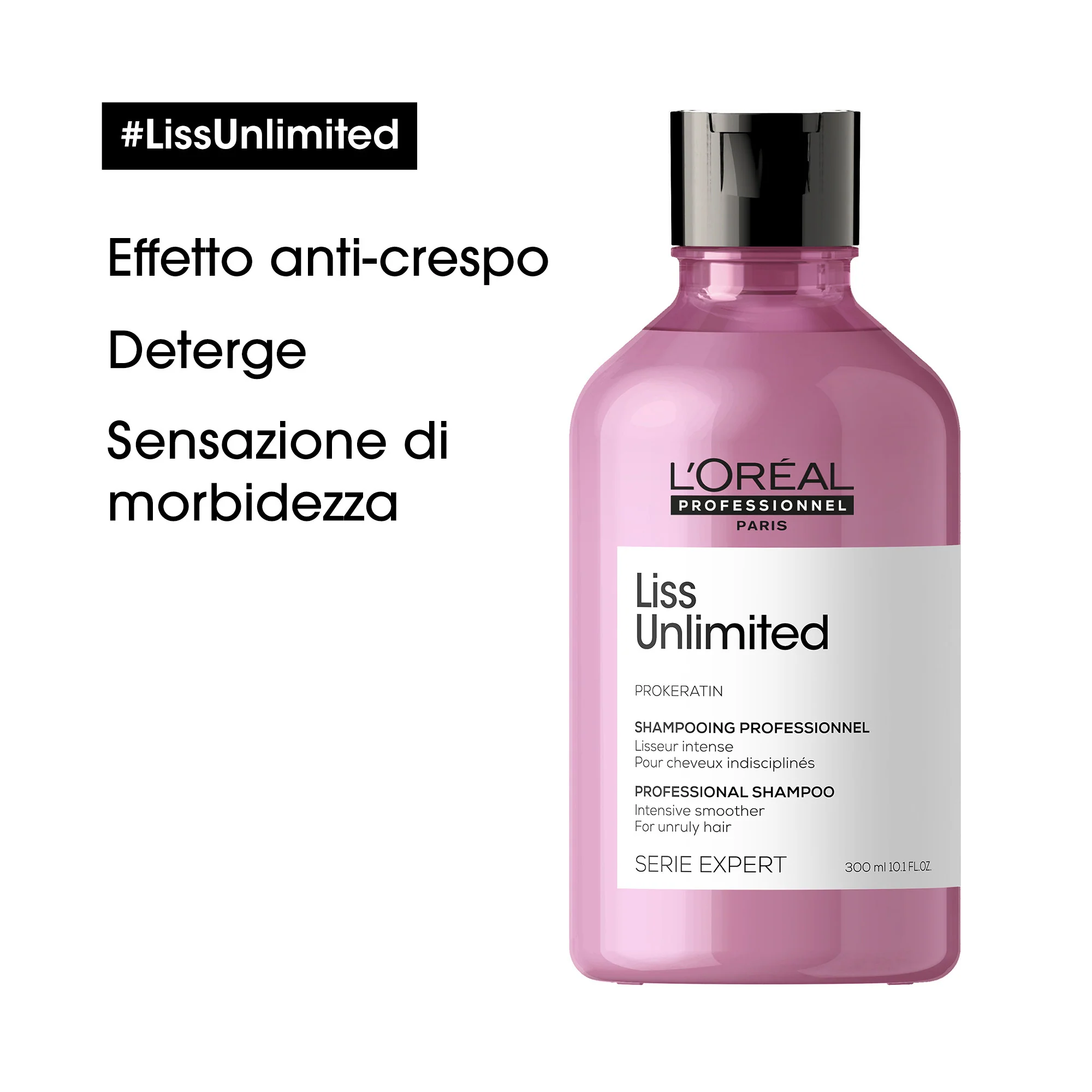 ASIANTUNTIJASARJA Uusi Liss Unlimited -shampoo - Pörröisyyttä ehkäisevä shampoo