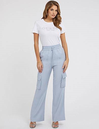 GUESS Damen T-Shirt CRYSTAL EASY