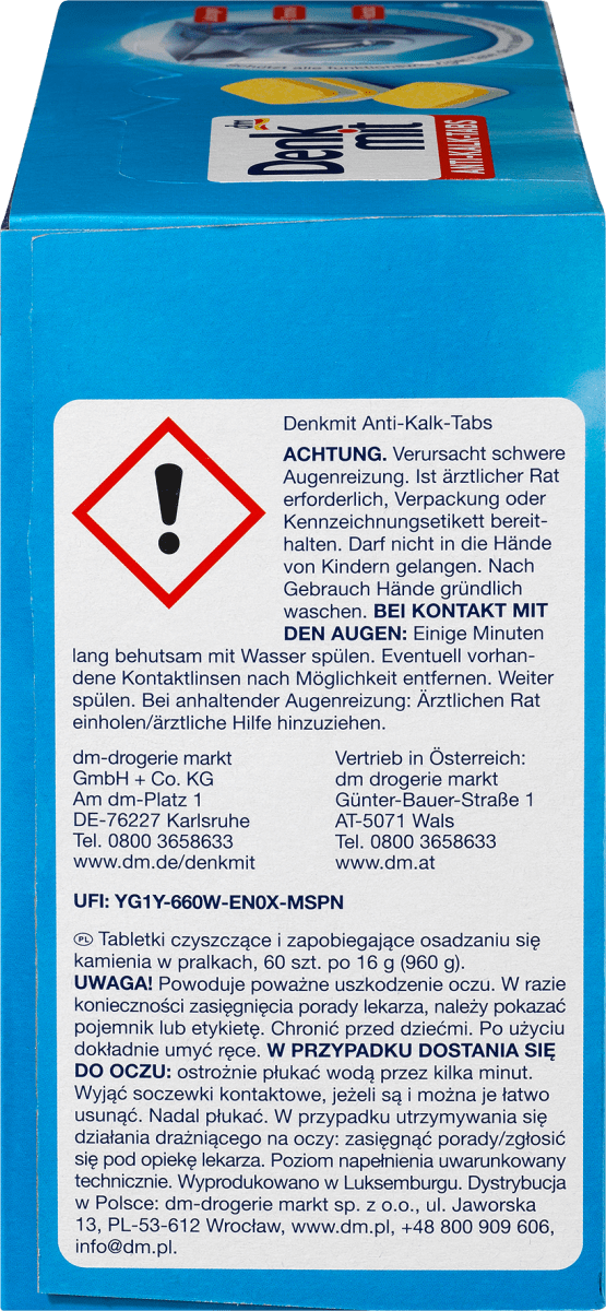 Waschmaschinenreiniger Tabs Anti-Kalk, 60 St