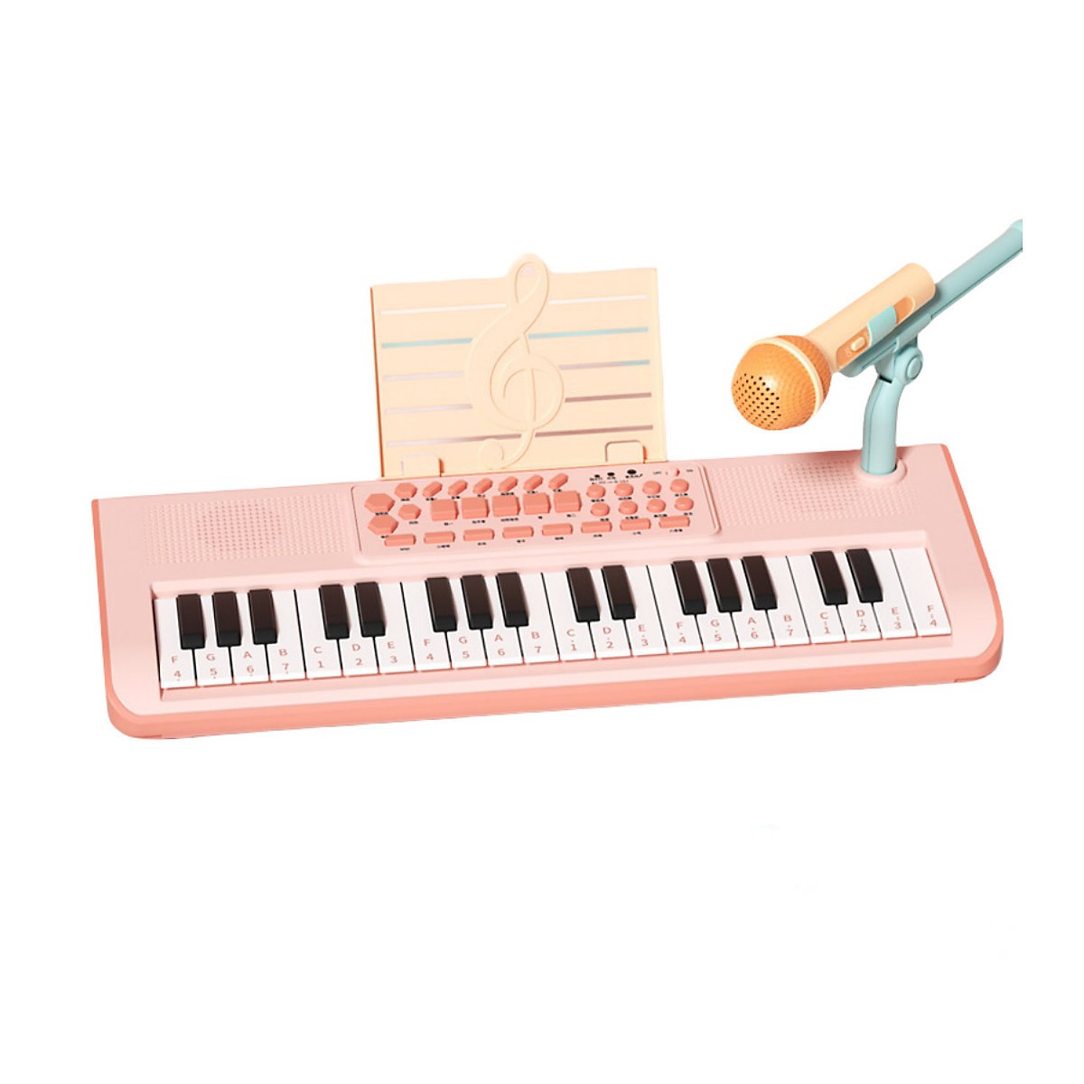 Musik elektronische Tastatur Multifunktionales spielbares Einsteiger-Musikinstrument mit Mikrofon