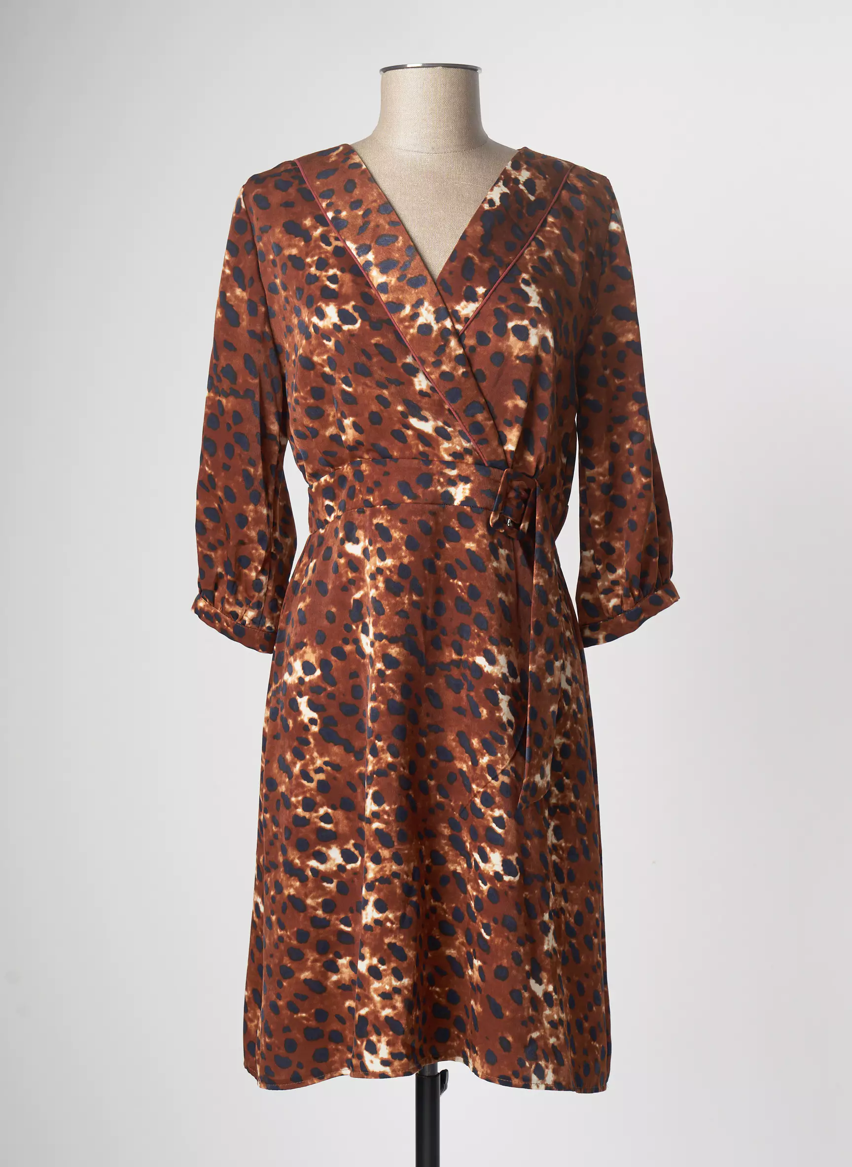 Purple S Robes Mi Longues Femme couleur marron