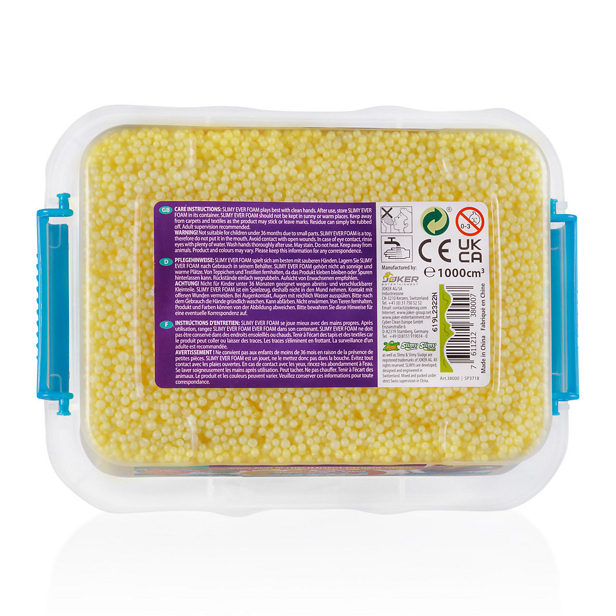 SLIMY Ever Foam - 1 Liter ultimativ sensorische original Slimy Wolkenschleim Spielmasse, die niemals trocknet!