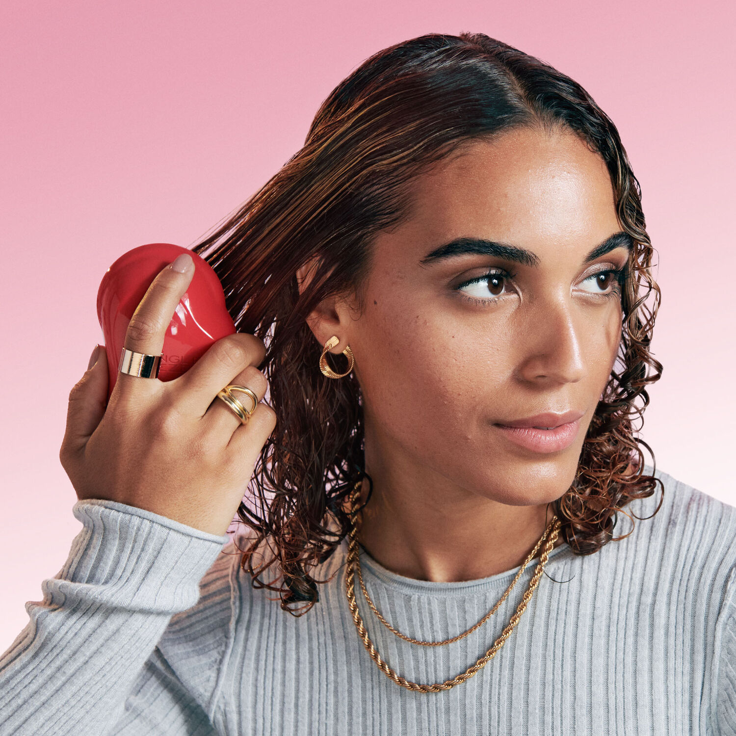 Tangle Teezer Thick & Curly Salsa Red Brosse à Cheveux