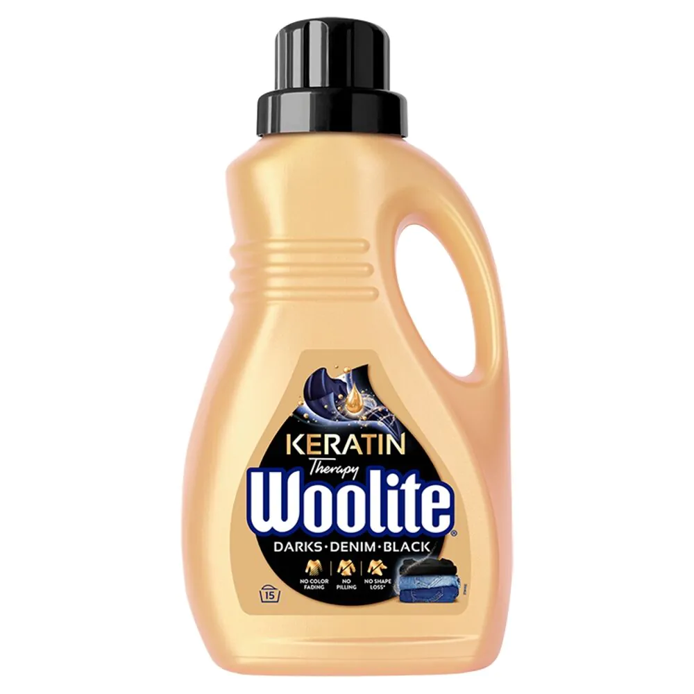 Υγρό πλυντηρίου Woolite με σκούρα κερατίνη για 15 πλύσεις
