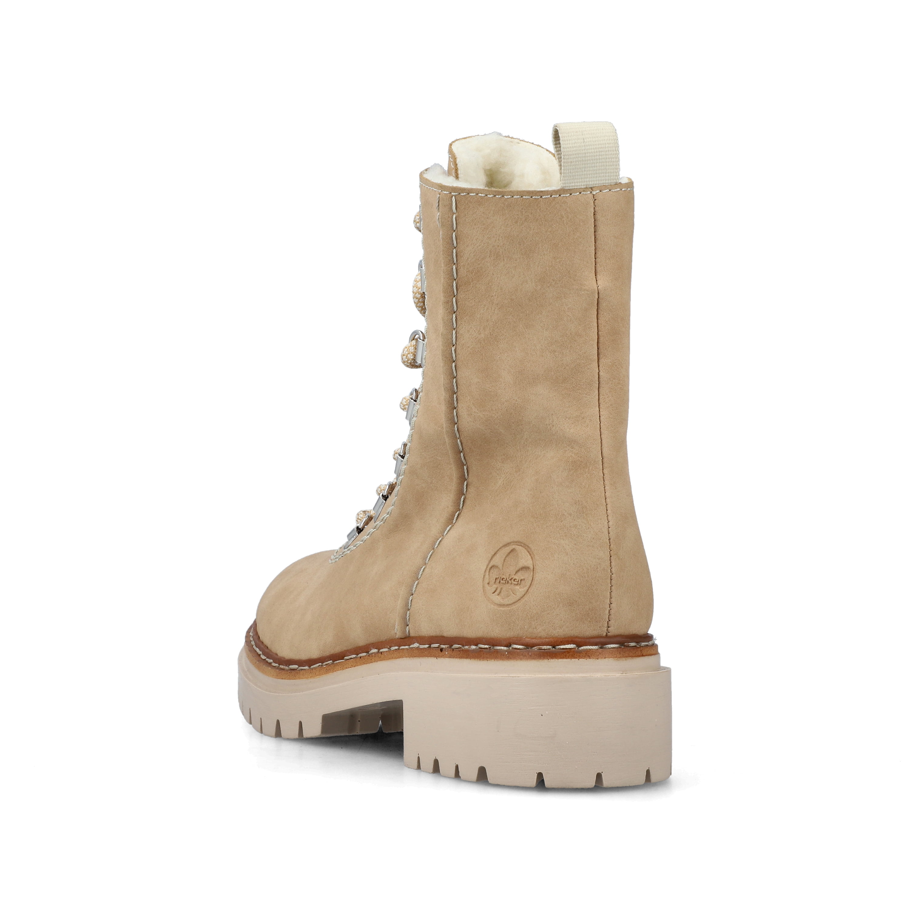 Rieker Damen Schnürstiefel braunbeige