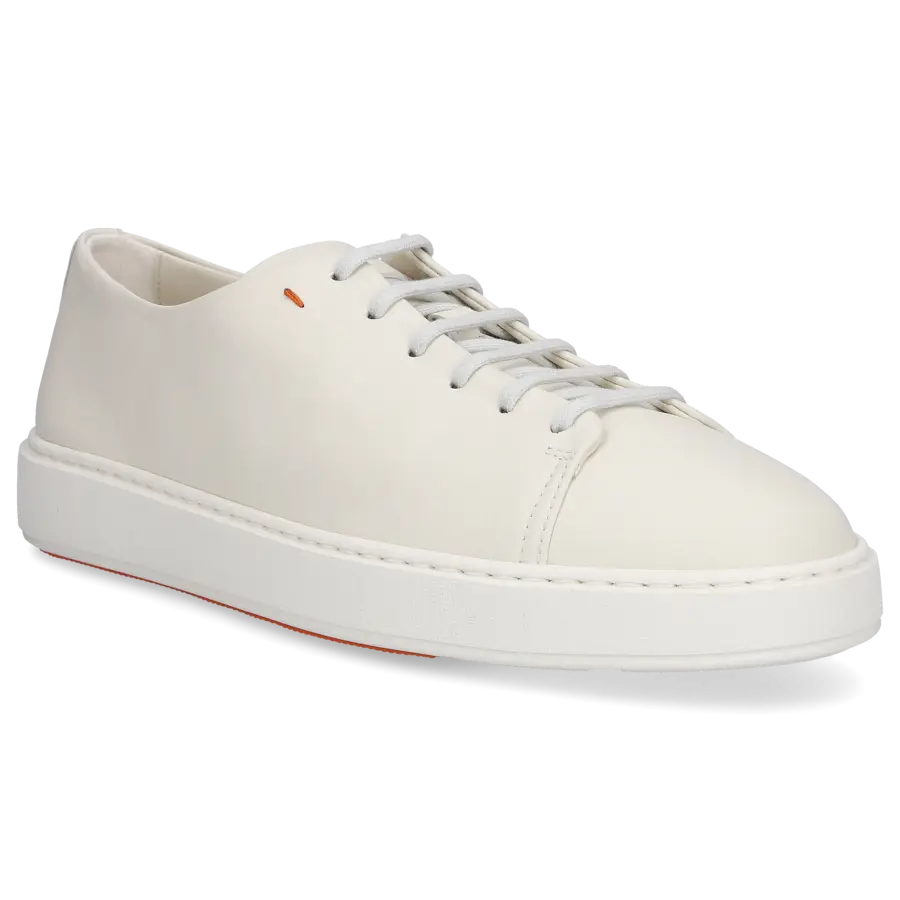 Santoni - Sneaker low 21640 Kalbsleder - weiß
