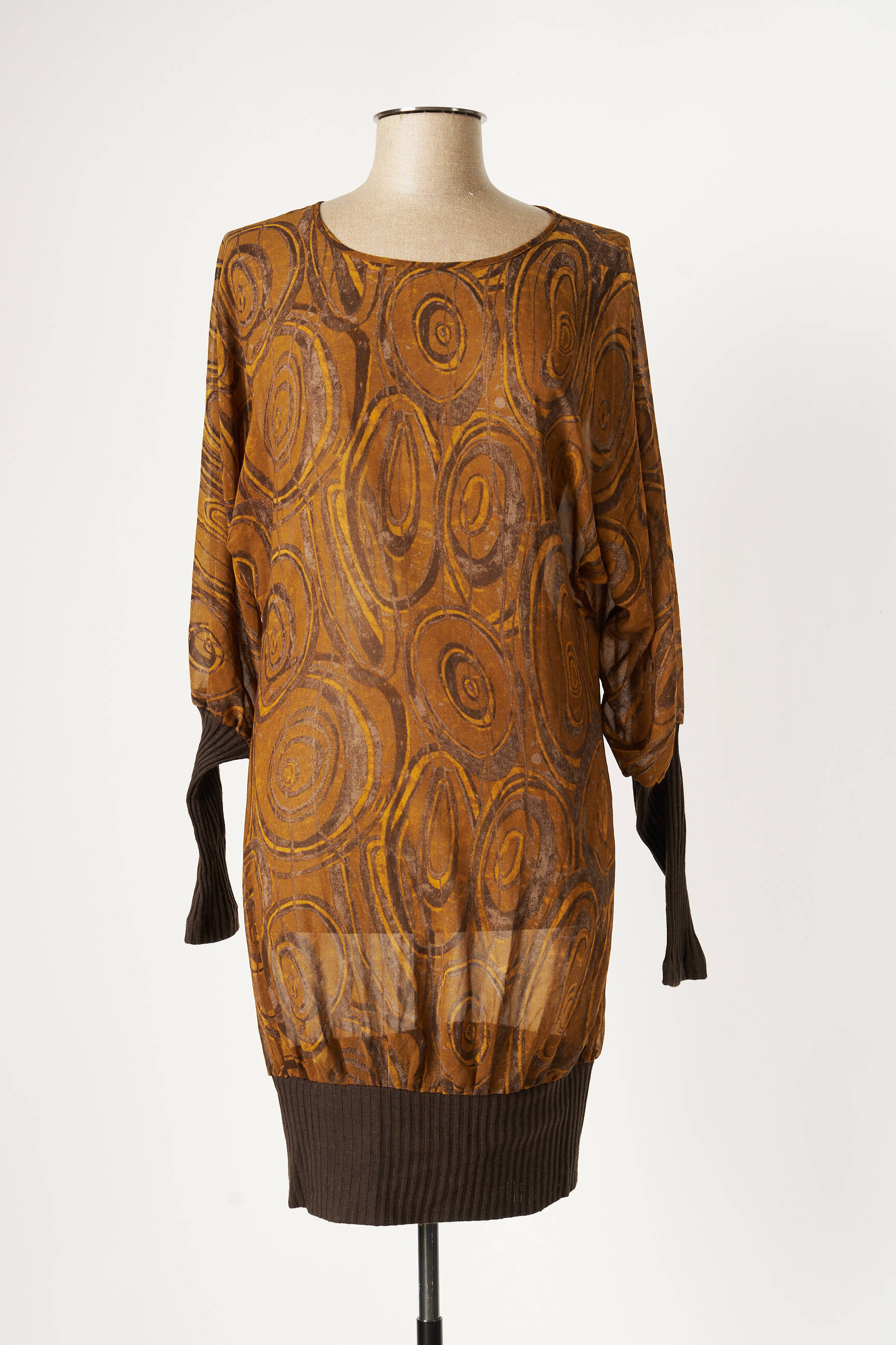 Mais Il Est Ou Le Soleil Tuniquemanchelongue Femme couleur marron