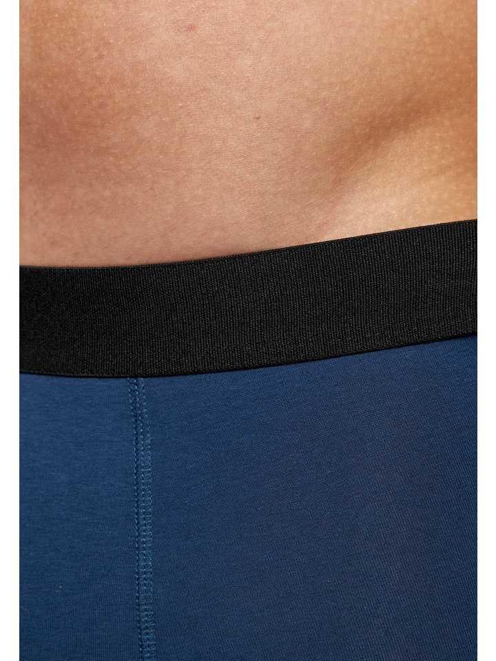 SNOCKS Boxershorts ohne Logo aus Bio-Baumwolle 6 Stück in Blau günstig kaufen