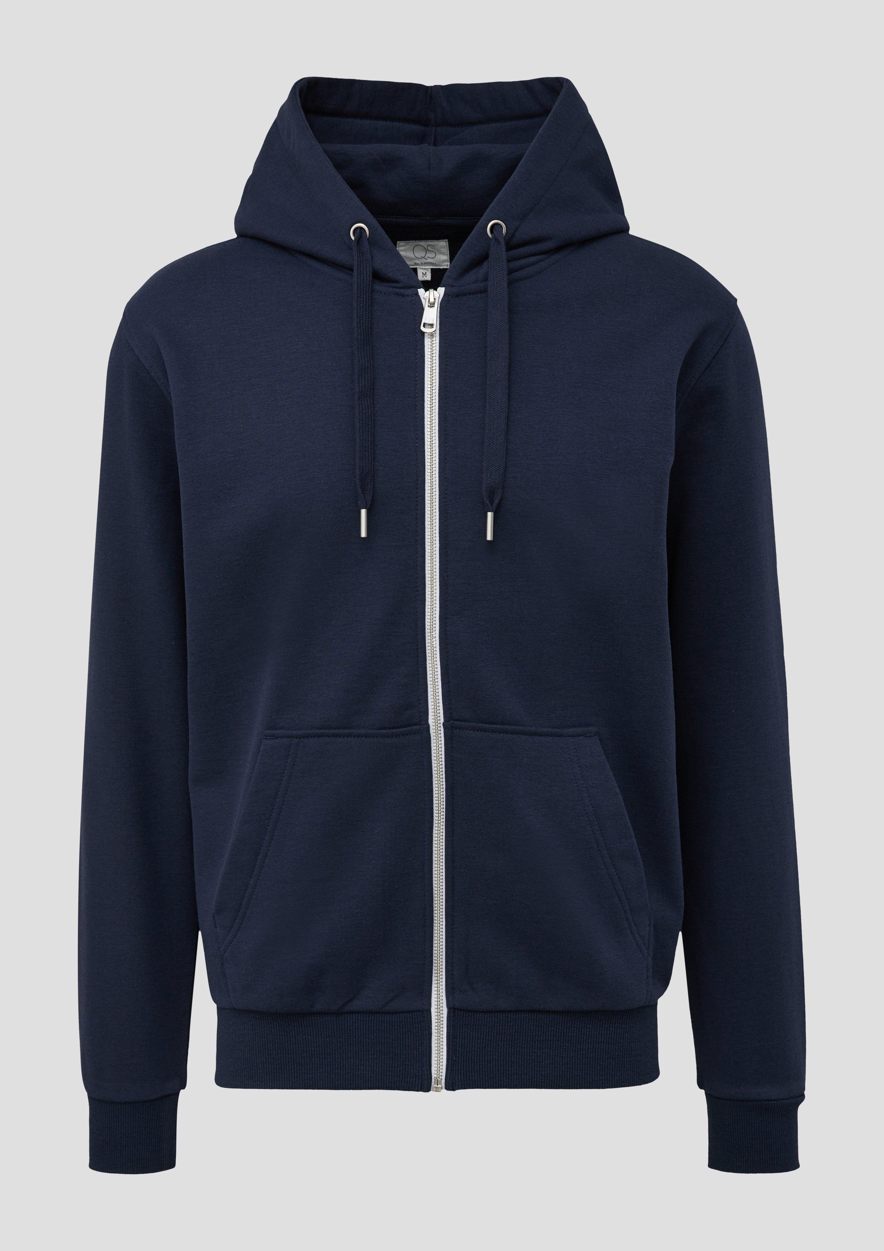 Sweatjacke mit Rippsaum  2141661-5884