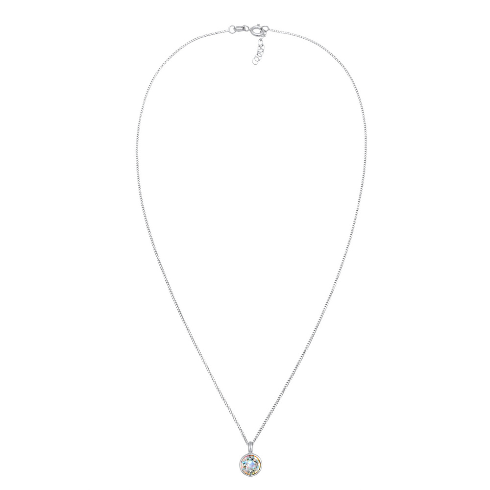 Elli Elli Collier Enfants pendentif solitaire avec cristal en argent sterling 925 collier