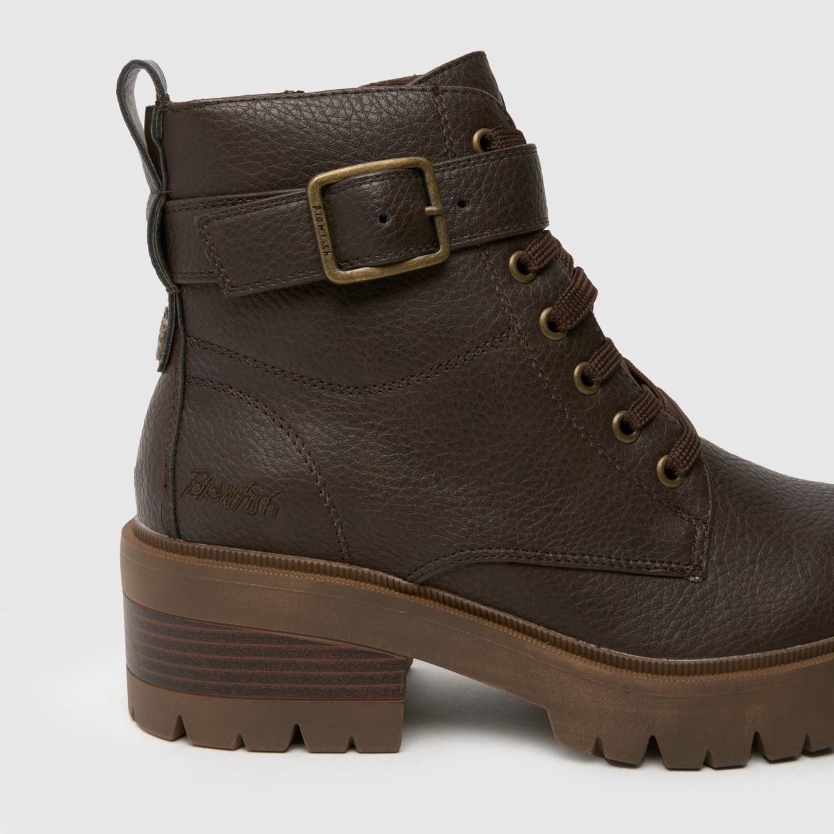 Blowfish Malibu – Mörkbruna jaggerboots