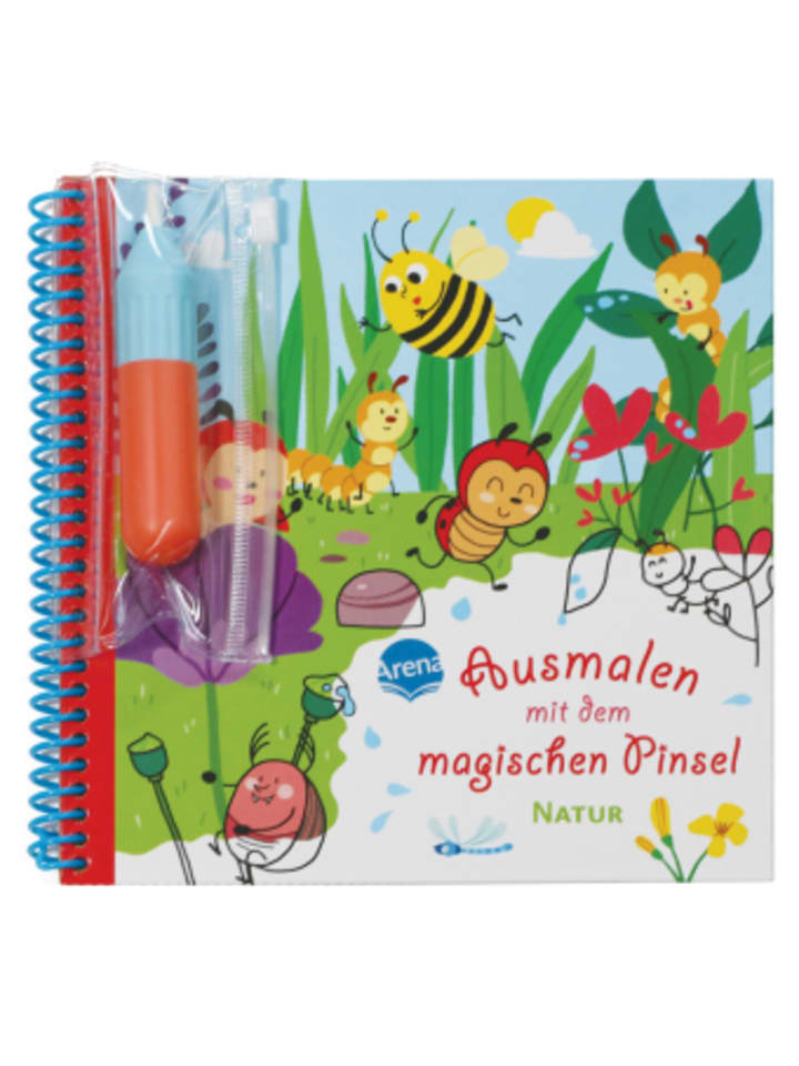 Arena Buch - Ausmalen mit dem magischen Pinsel. Natur günstig kaufen onesize